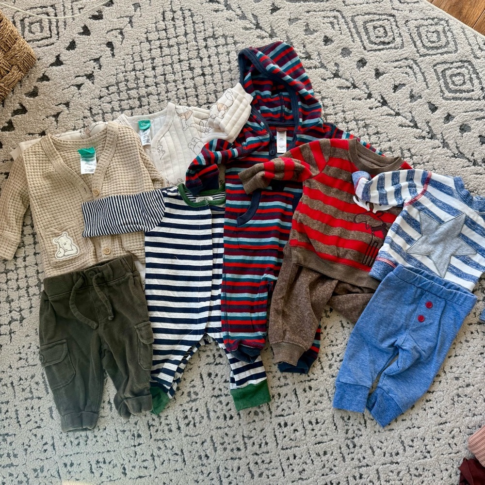 Brand Name 0-3 Month Baby Boy Clothing Bundle
